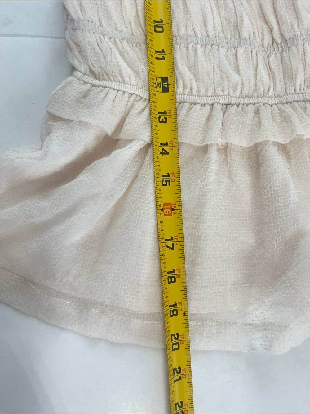 Listicle Large Ivory Ruffles Slit Maxi Skirt Top Outfit Feminine Boho Coastal - Picture 9 of 11